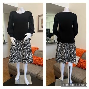 ❣️🆕Nina Leonard Black&White Sweater&Skirt Set❣️